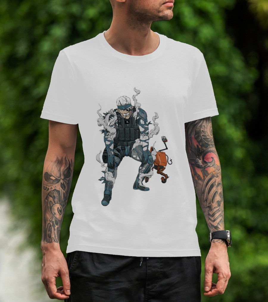Metal Gear Solid Old Snake Konami Stealth Action Duo T-Shirt