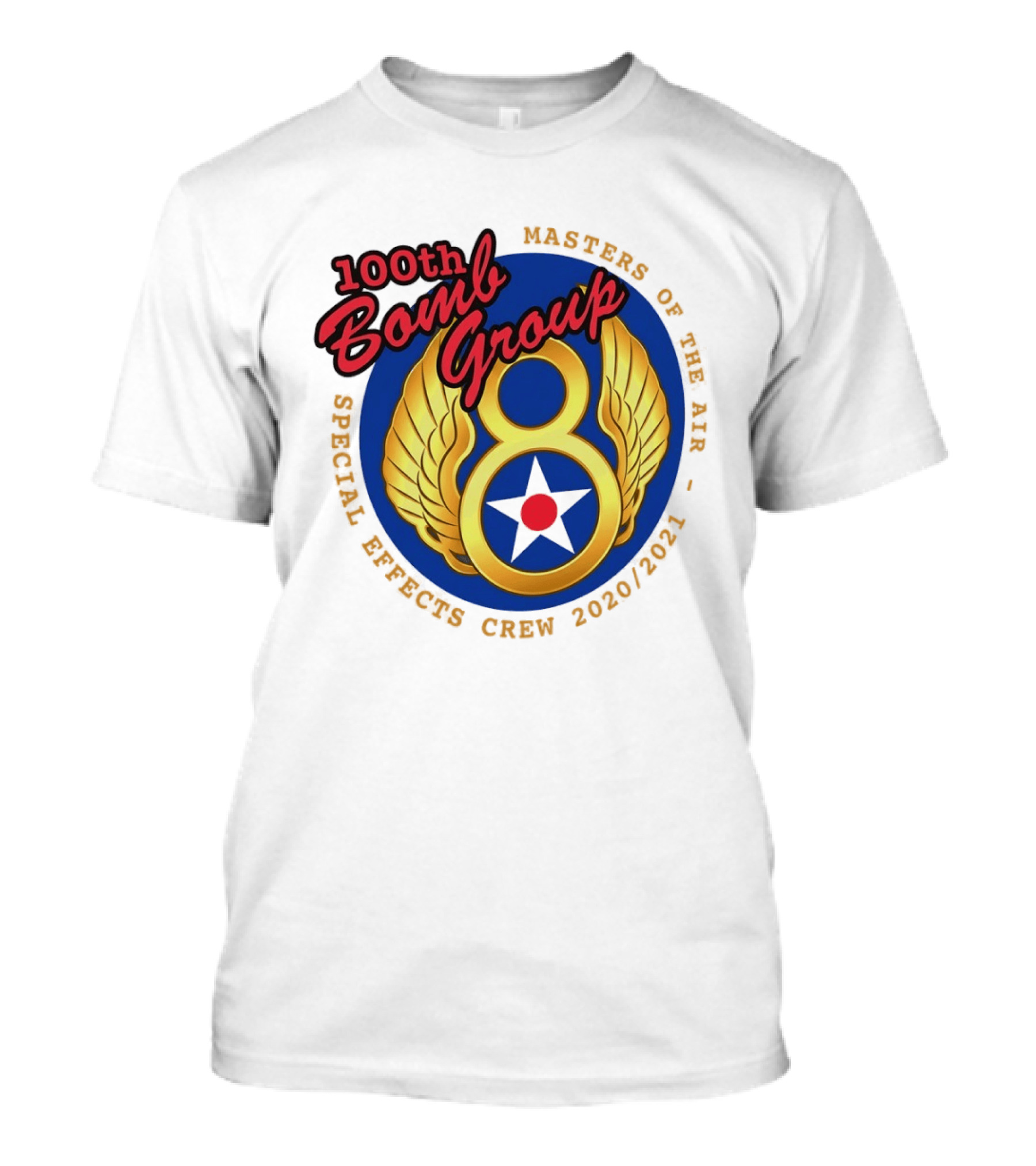 100th Bomb Group Masters Of The Air Eighth Air Force Special Effects Crew 2020 2021 T-Shirt