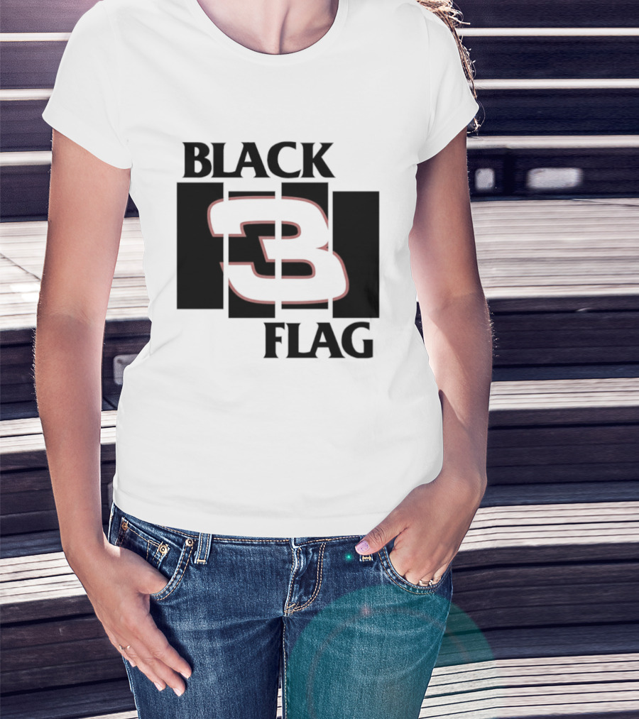Black 3 Flag T-Shirt