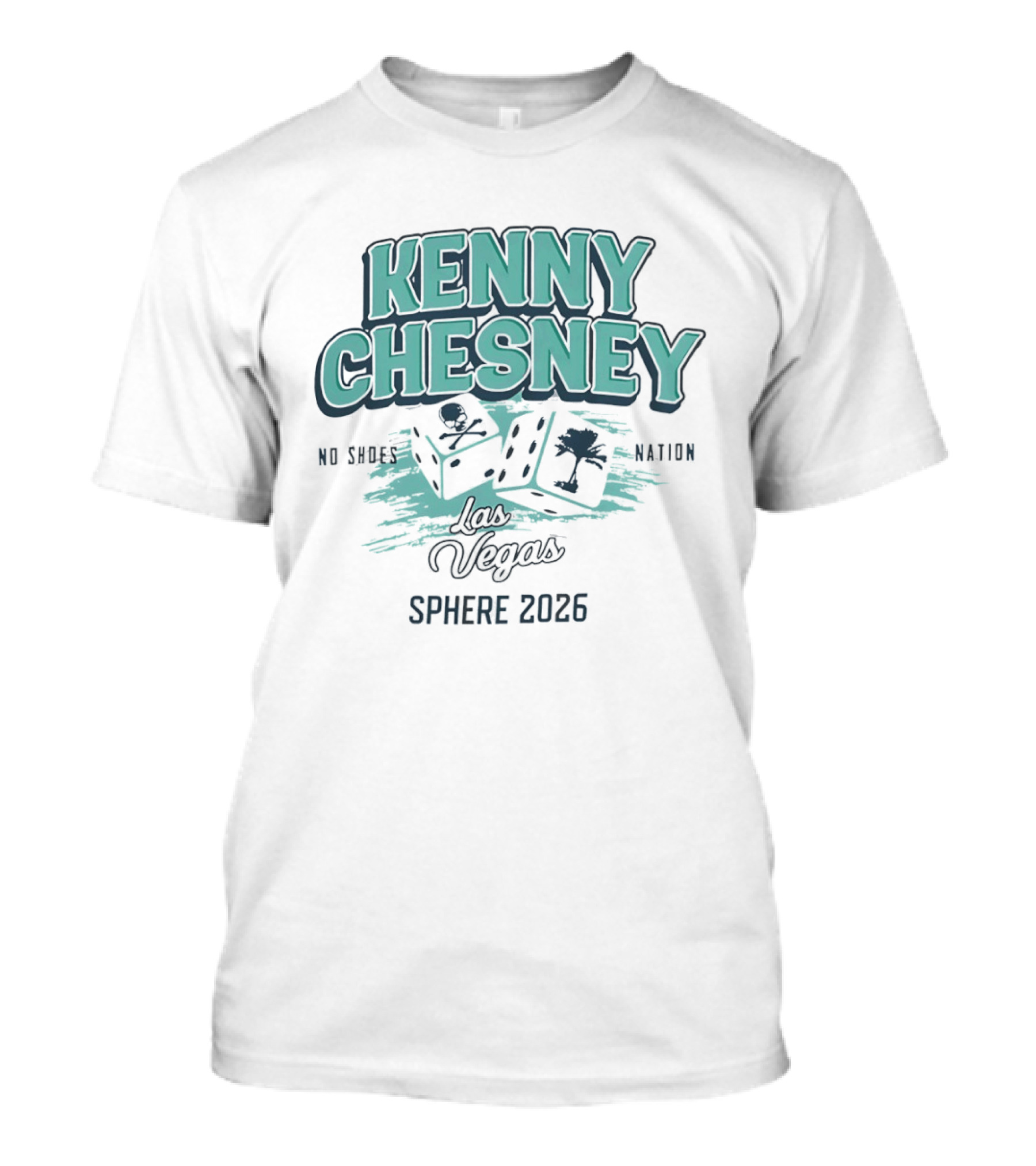 Kenny Chesney No Shoes Nation Las Vegas Sphere 2026 Poker Dice T-Shirt