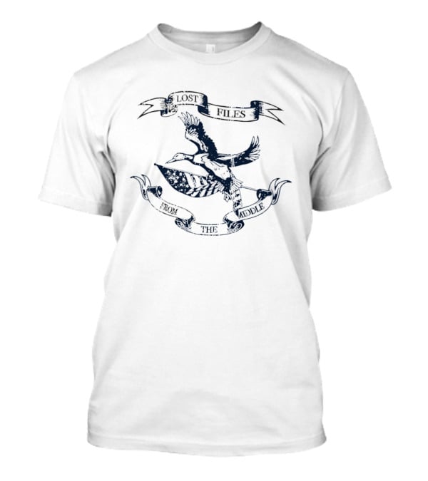 Lost Files From The Middle Duck American Flag T-Shirt