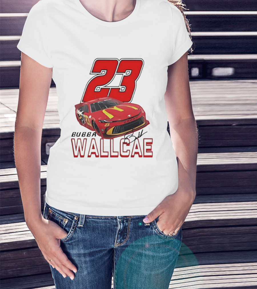 Bubba Wallace 23 Car NASCAR 23XI Racing T-Shirt
