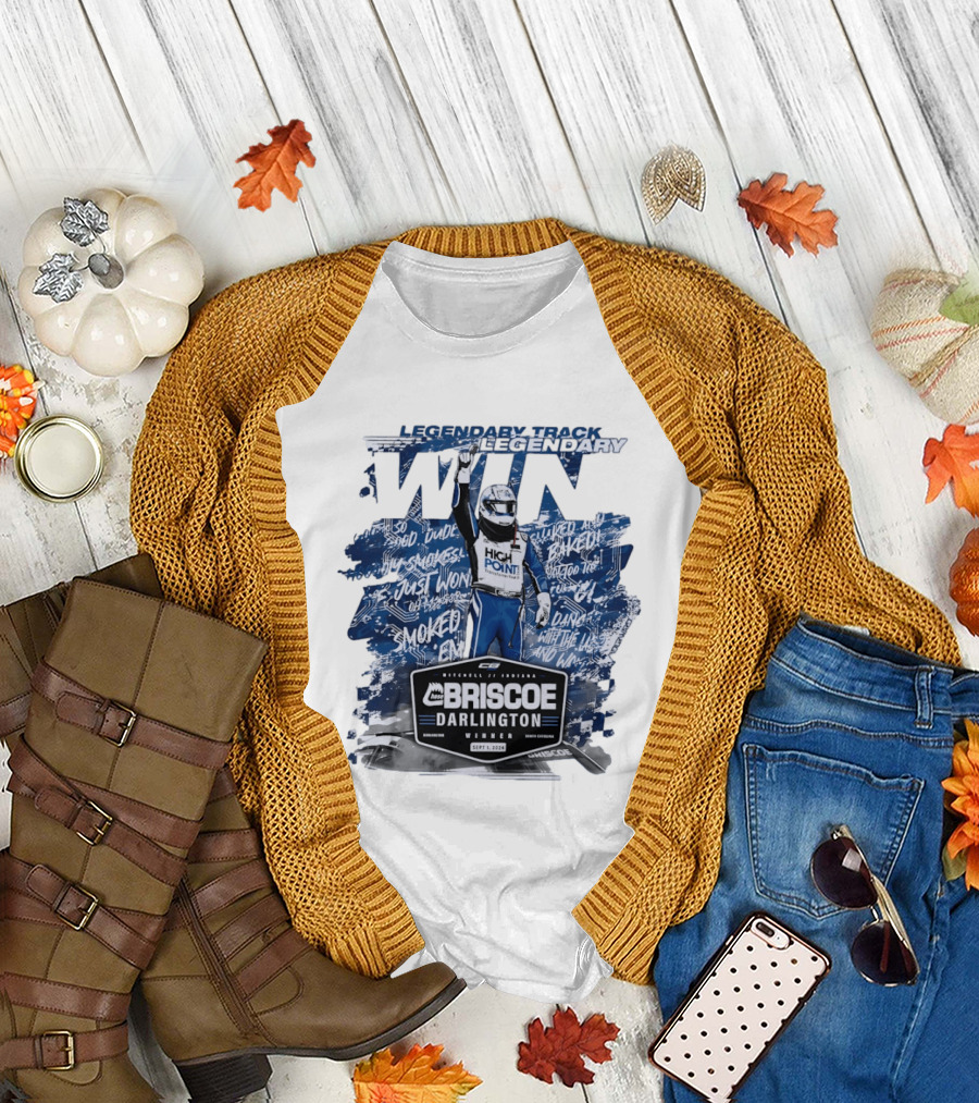 Legendary Track Legendary Win Chase Briscoe Darlington Winner Sept 1 2024 Smoked Em T-Shirt