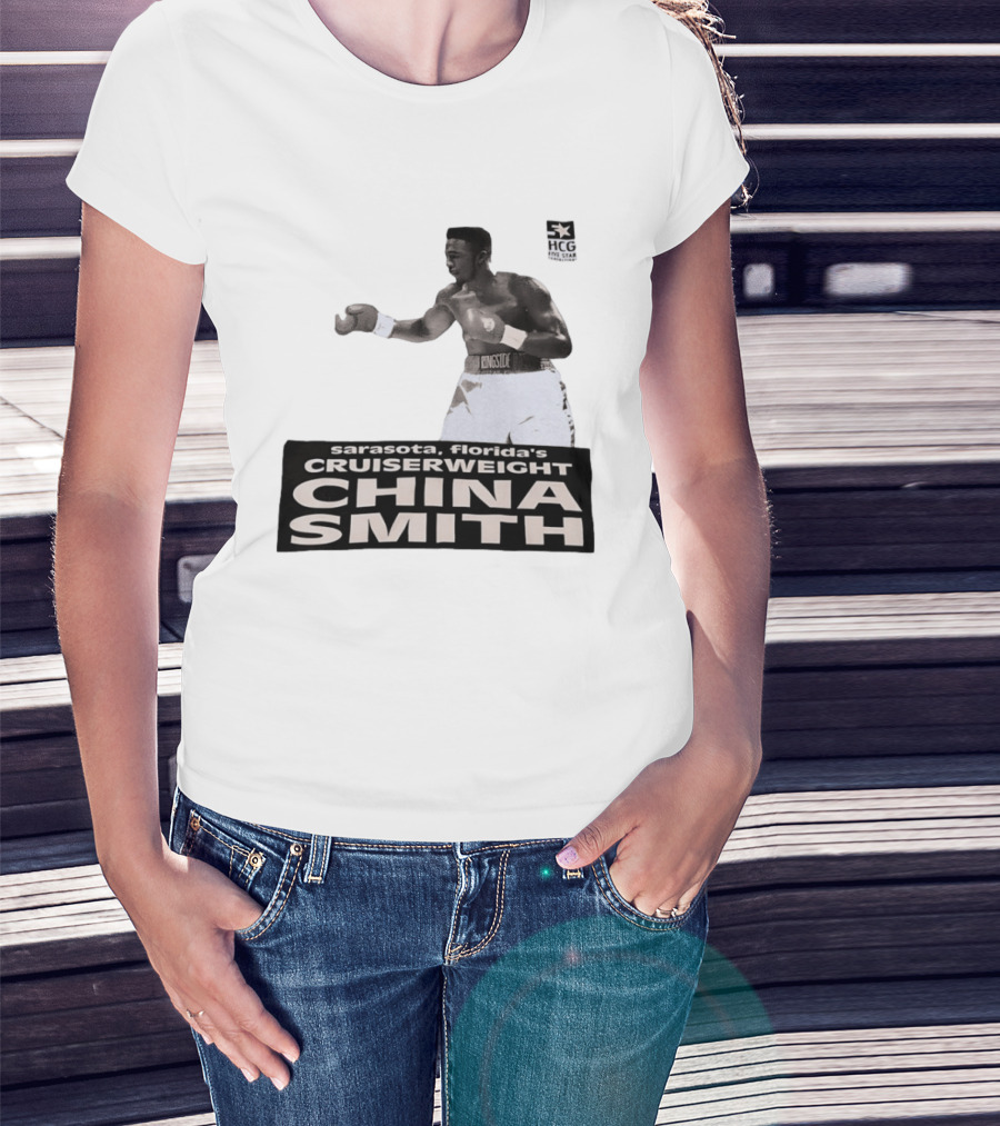 China Smith Sarasota Florida Cruiserweight Boxing Legend HCG Five Star Productions T-Shirt