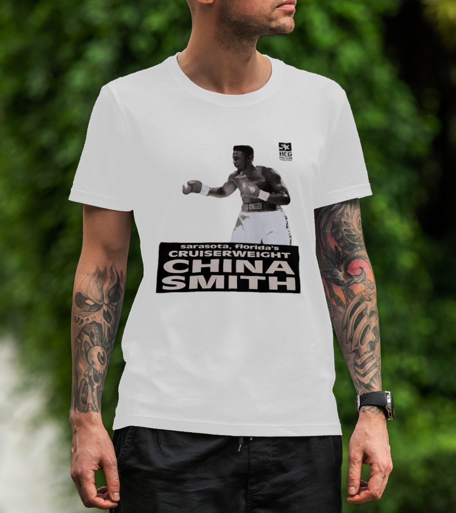 China Smith Sarasota Florida Cruiserweight Boxing Legend HCG Five Star Productions T-Shirt