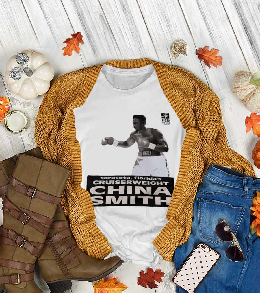 China Smith Sarasota Florida Cruiserweight Boxing Legend HCG Five Star Productions T-Shirt