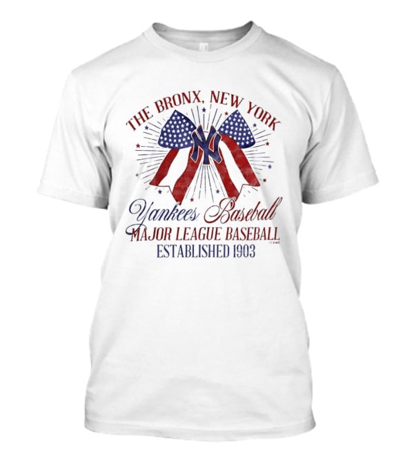 The Bronx New York Yankees Baseball Major League Established 1903 T-Shirt