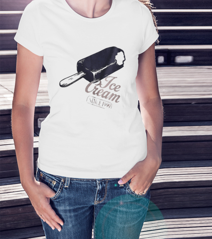 Ice Cream Popsicle Since 1999 Retro Dessert Delight T-Shirt