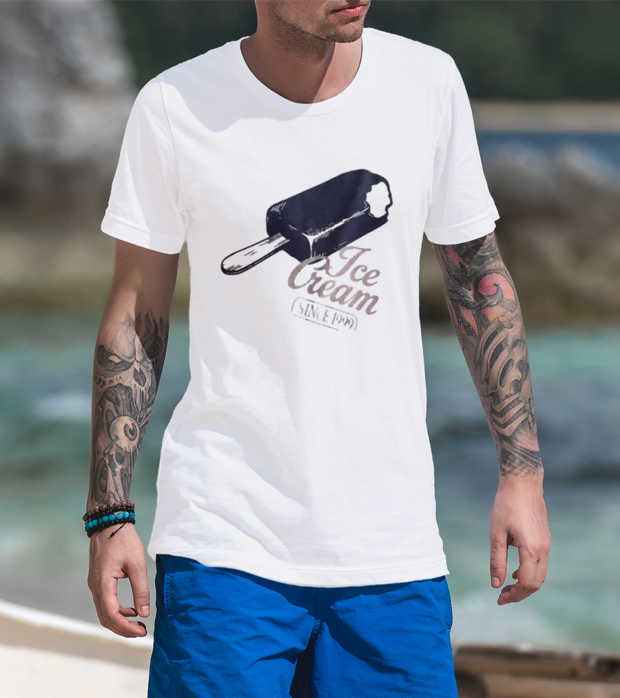 Ice Cream Popsicle Since 1999 Retro Dessert Delight T-Shirt