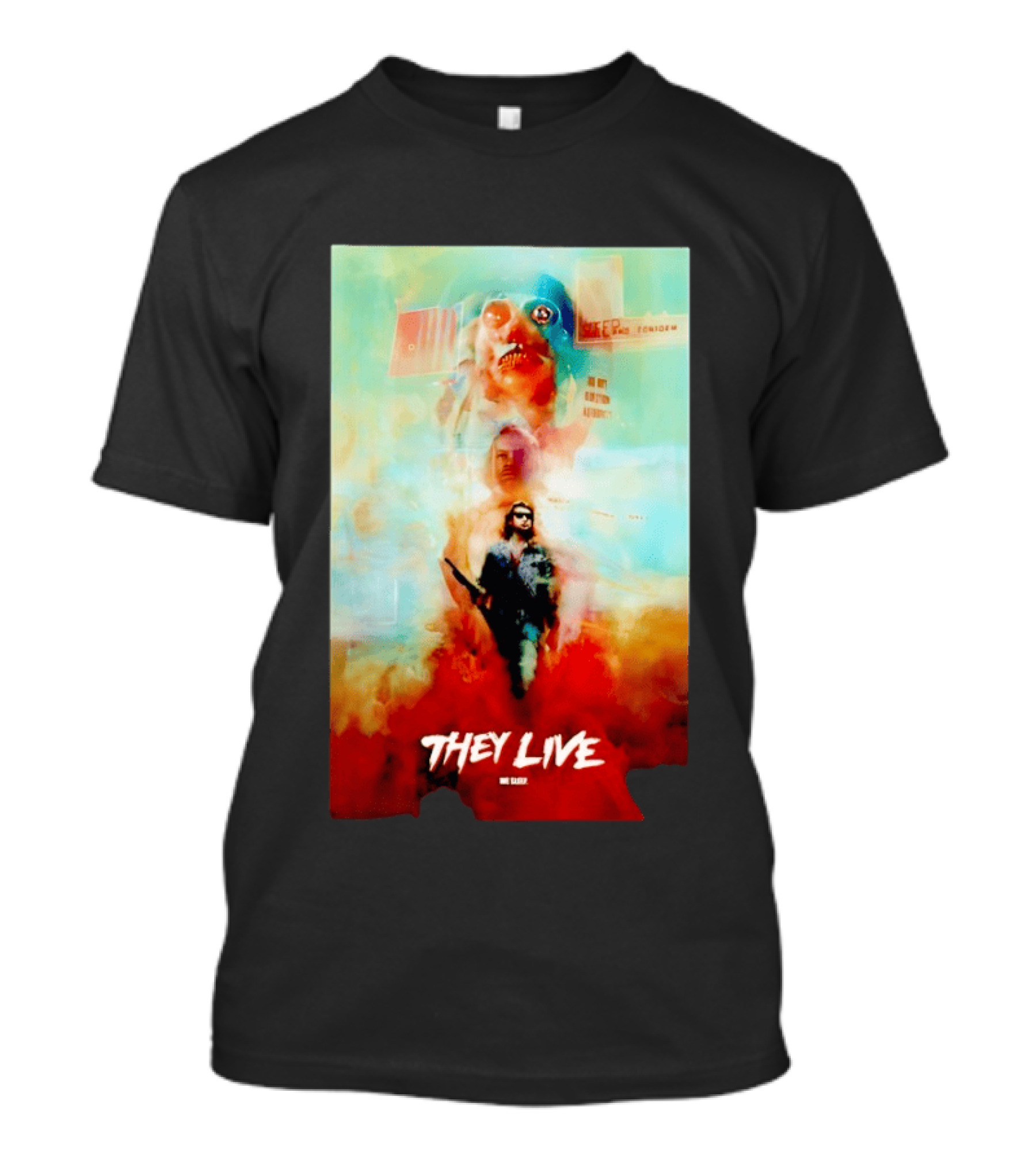 They Live John Nada Sci Fi Surreal Movie Film T-Shirt