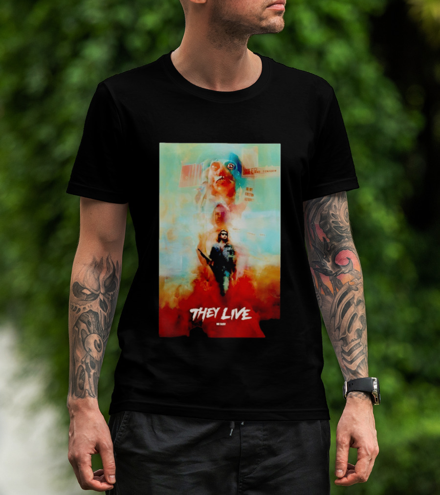 They Live John Nada Sci Fi Surreal Movie Film T-Shirt