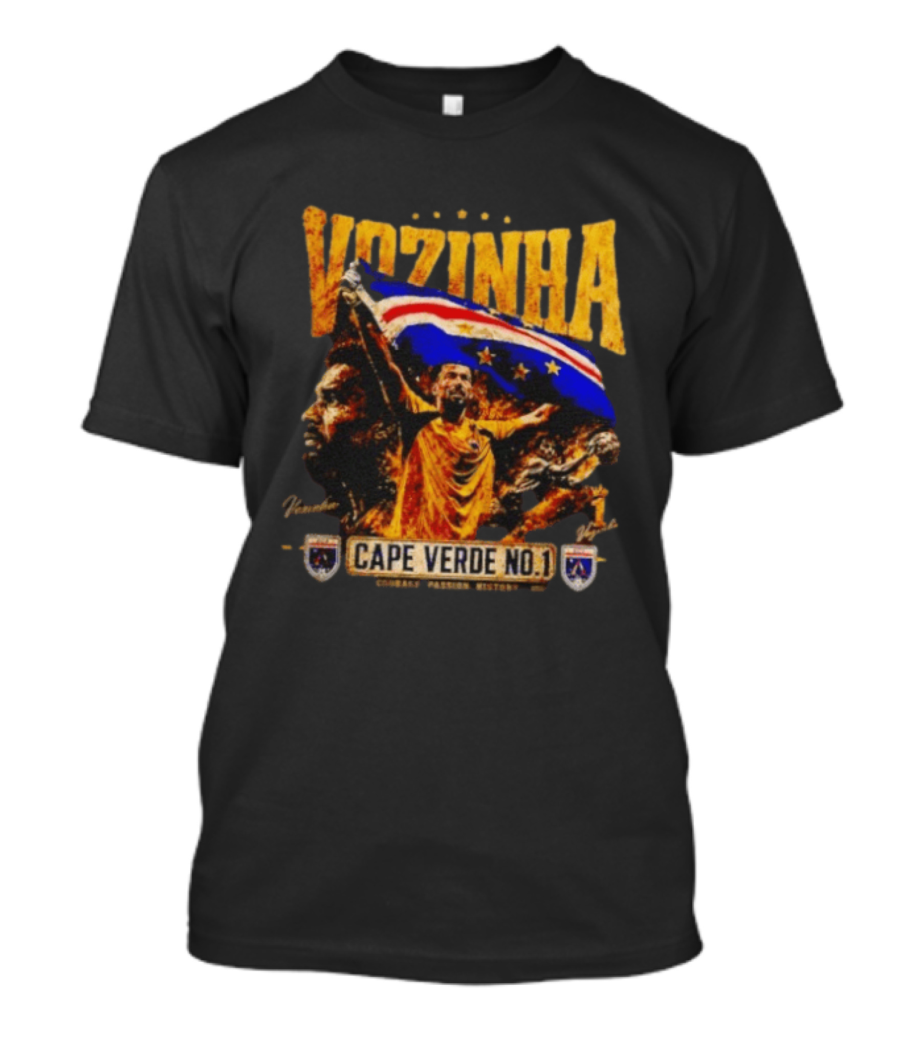 Vozinha Cape Verde No 1 Courage Passion History Flag Celebration T-Shirt