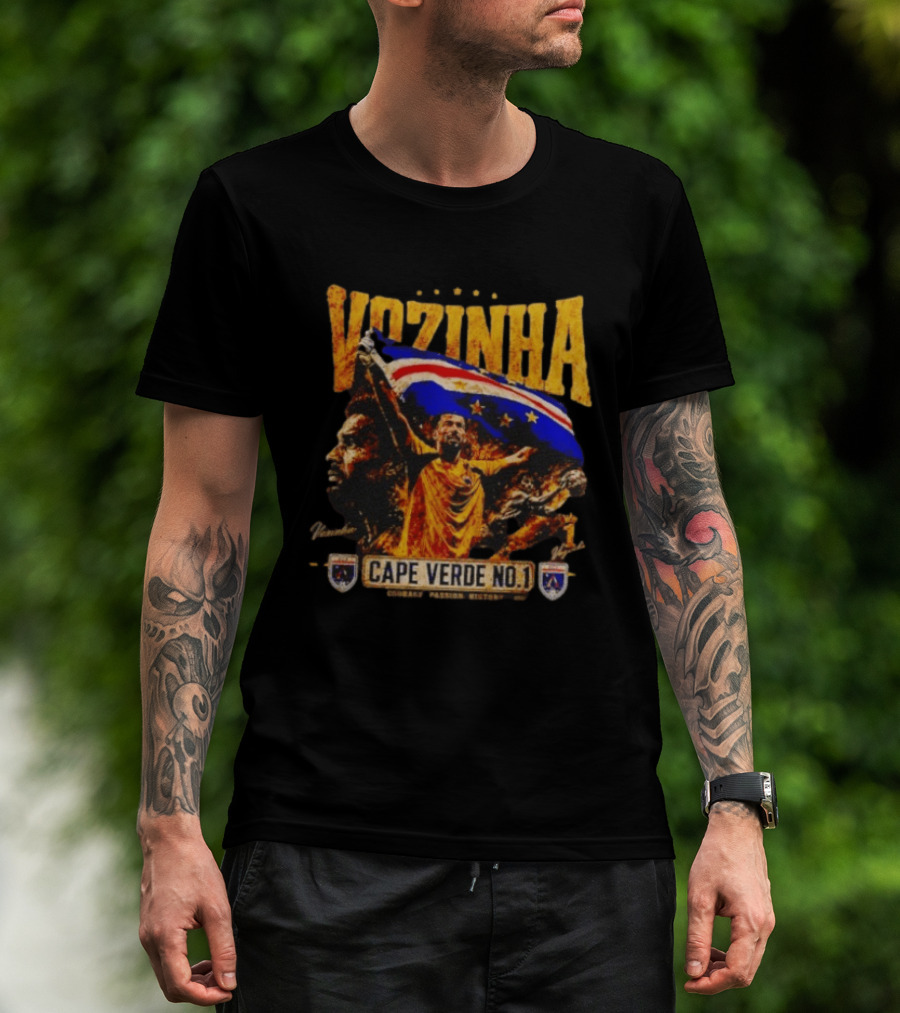 Vozinha Cape Verde No 1 Courage Passion History Flag Celebration T-Shirt