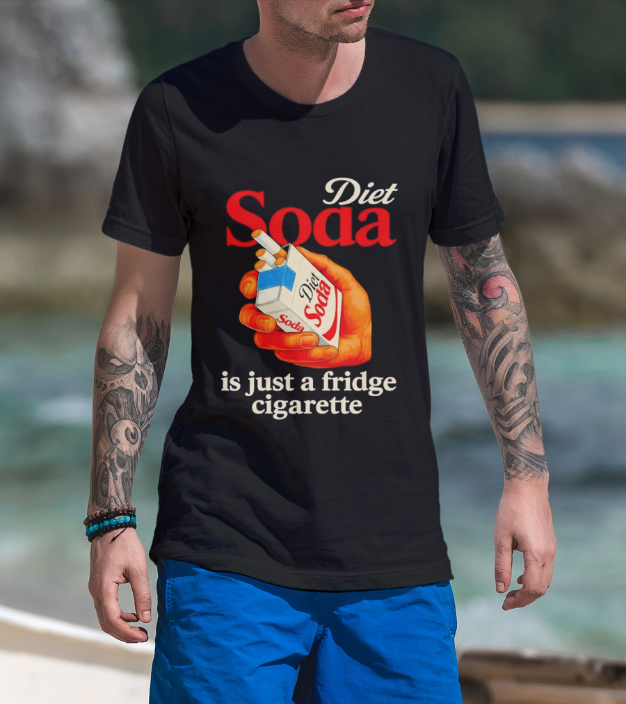 Diet Soda Is Just A Fridge Cigarette Hand Pack T-Shirt
