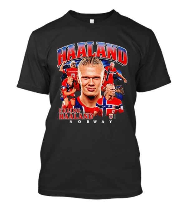 HAALAND Norway Erling Haaland Football Star T-Shirt