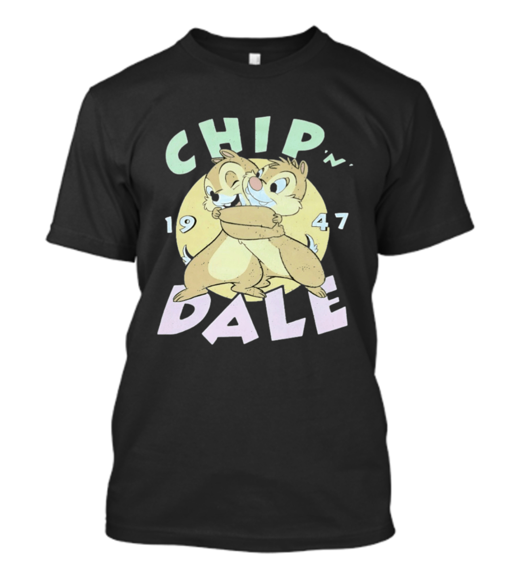 Chip N Dale 1947 Disney Characters Hugging T-Shirt