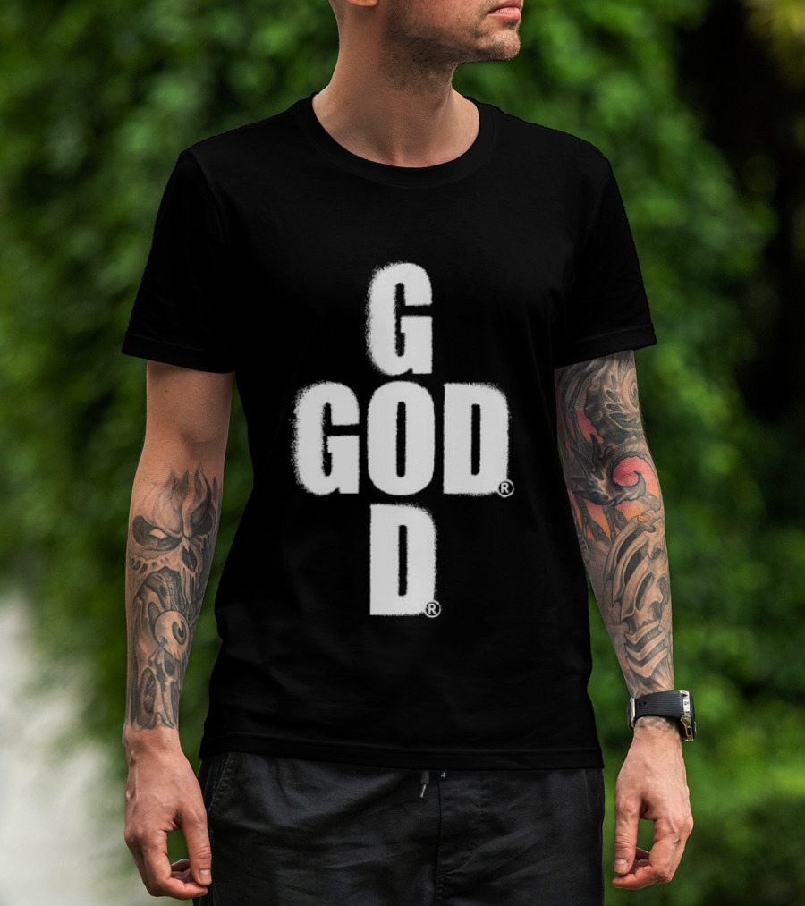 GOD Cross Christian Faith Minimalist Religious T-Shirt