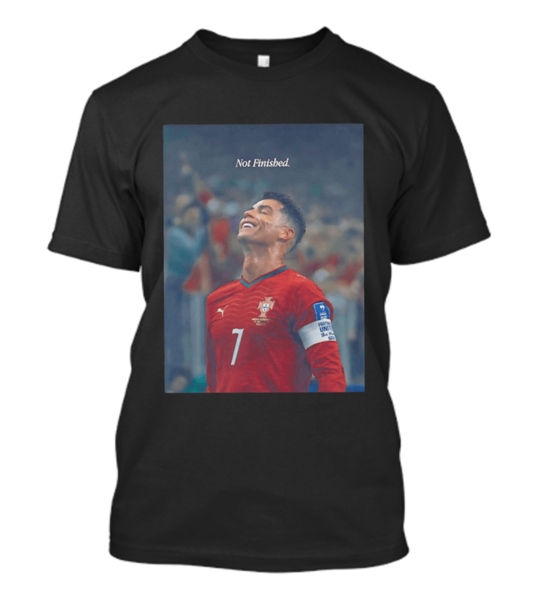 Cristiano Ronaldo Not Finished Portugal National Team Legendary Comeback Red Jersey Iconic Number 7 T-Shirt