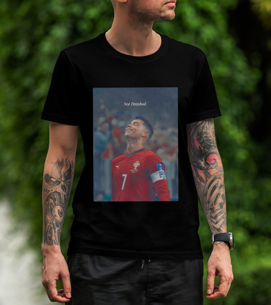 Cristiano Ronaldo Not Finished Portugal National Team Legendary Comeback Red Jersey Iconic Number 7 T-Shirt