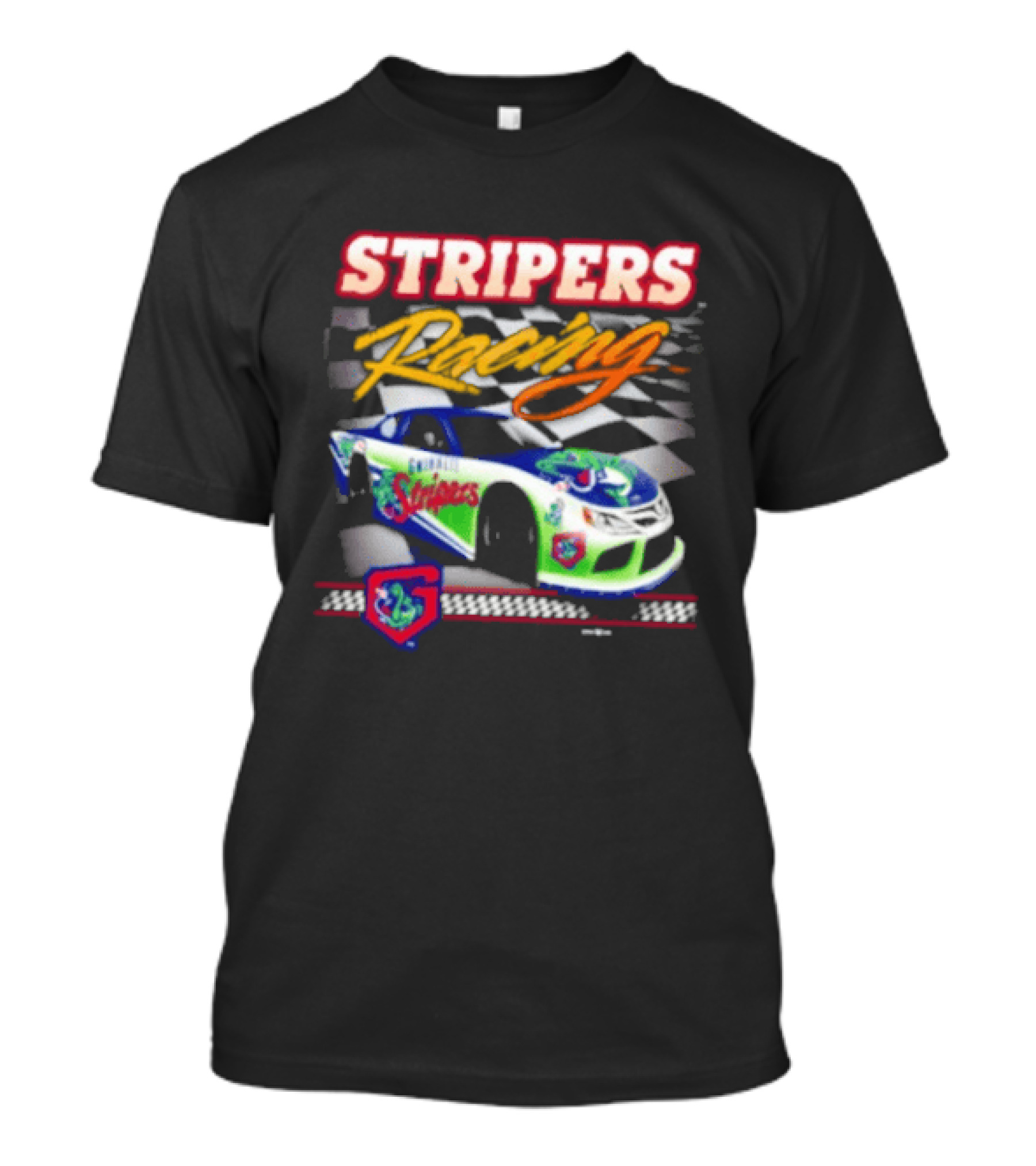 Gwinnett Stripers Racing Team Minor League Baseball Car T-Shirt