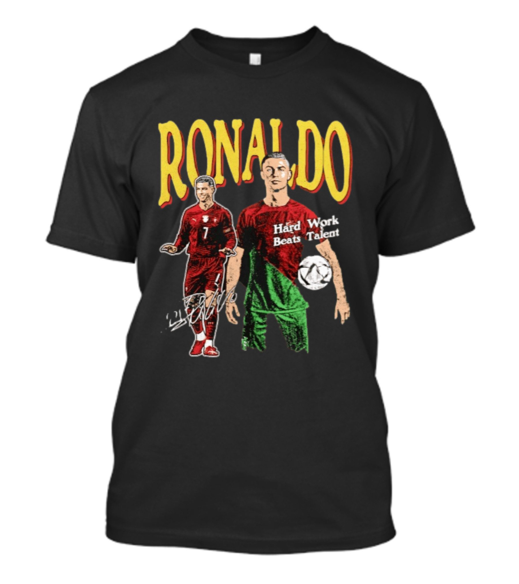 Ronaldo Hard Work Beats Talent Portugal Soccer T-Shirt