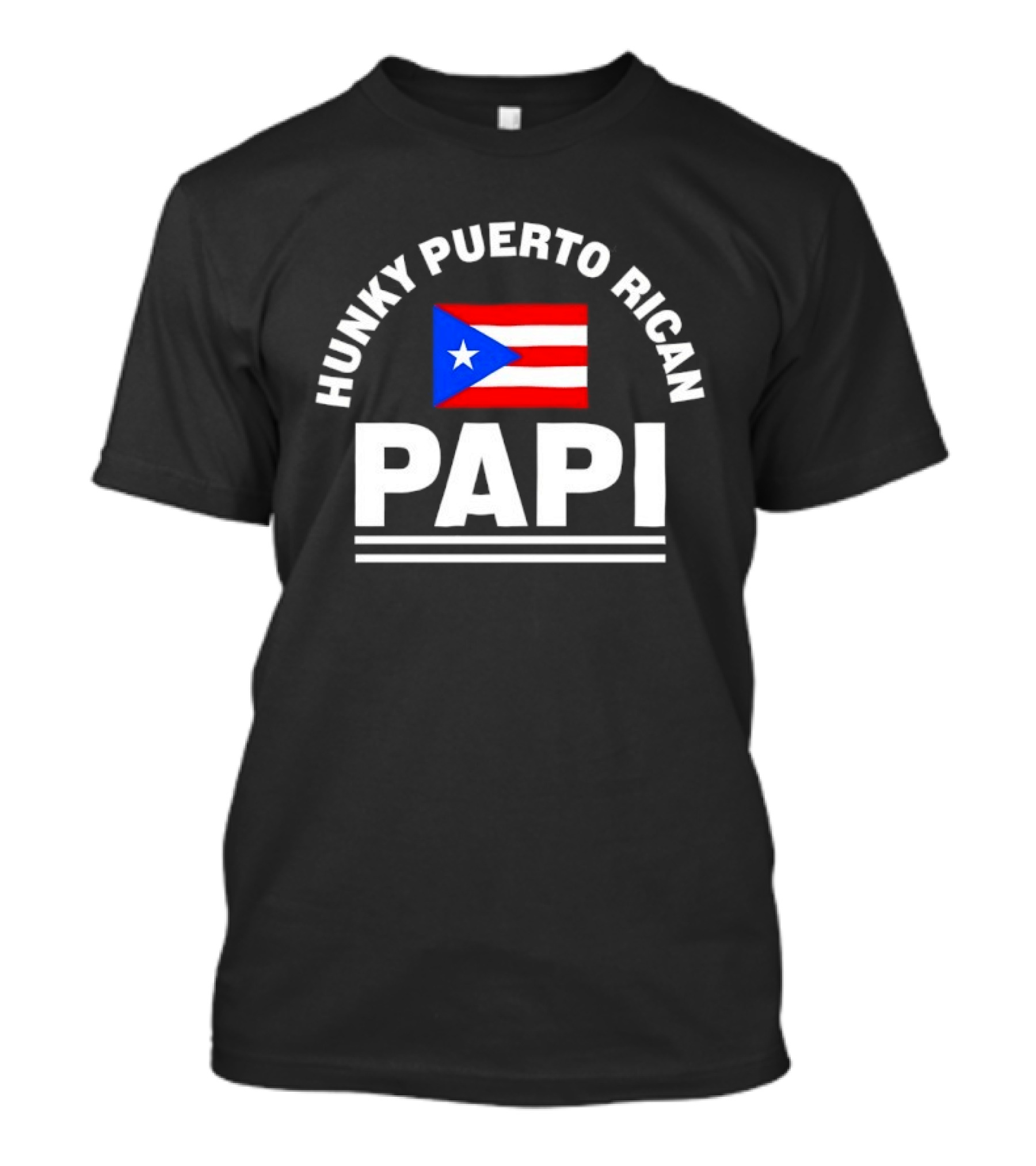 Hunky Puerto Rican Papi Flag Latino Pride T-Shirt