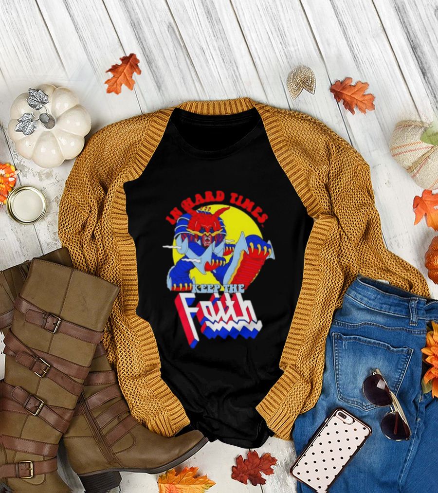 In Hard Times Keep the Faith Robot Warrior T-Shirt