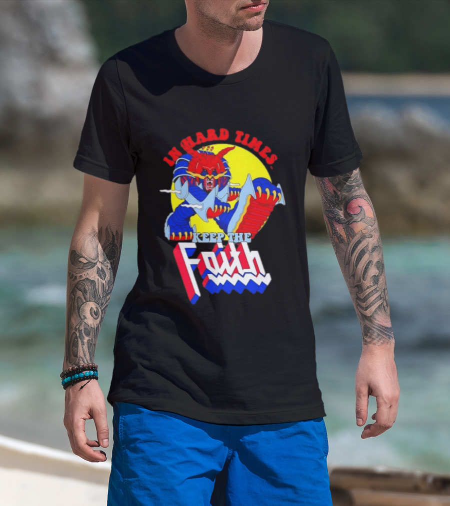In Hard Times Keep The Faith Robot Warrior T-Shirt