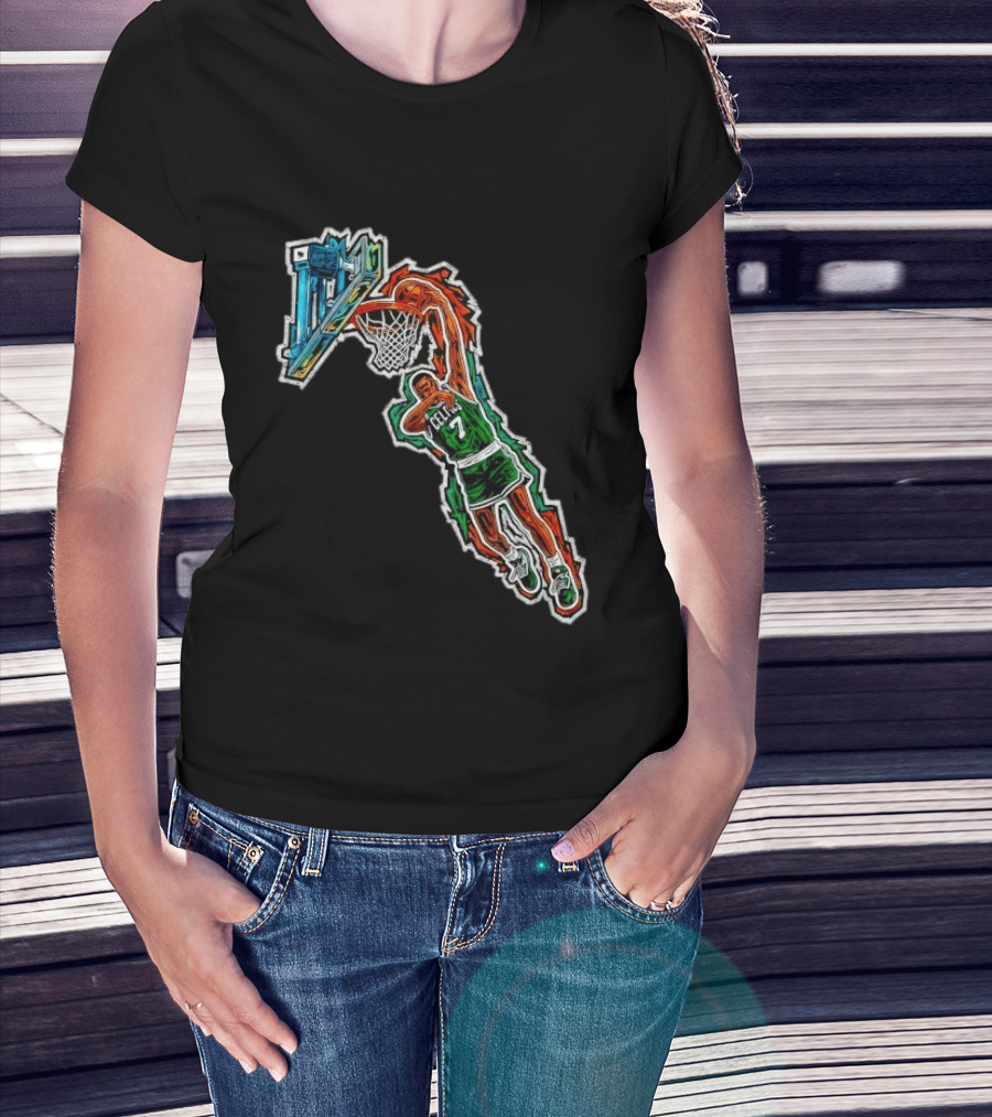 Jaylen Brown Celtics Dunk NBA Basketball 7 T-Shirt