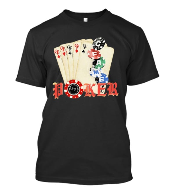 Casino Las Vegas Poker Cards And Chips GF Game T-Shirt