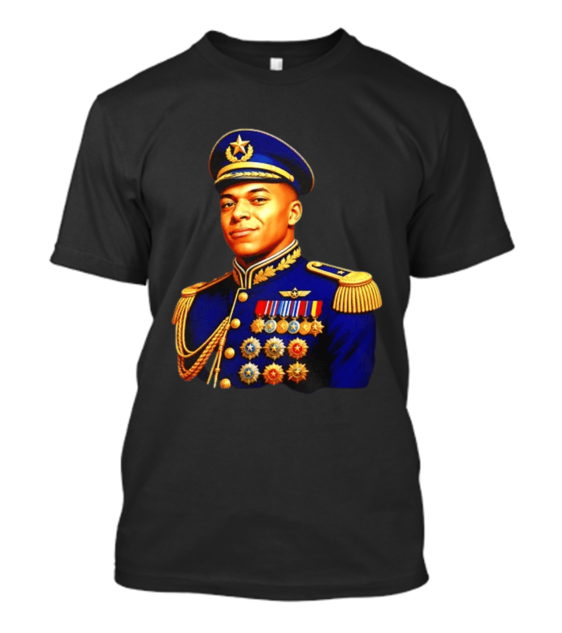 Kylian Mbappe Dictator Paris Saint Germain Military Uniform T-Shirt