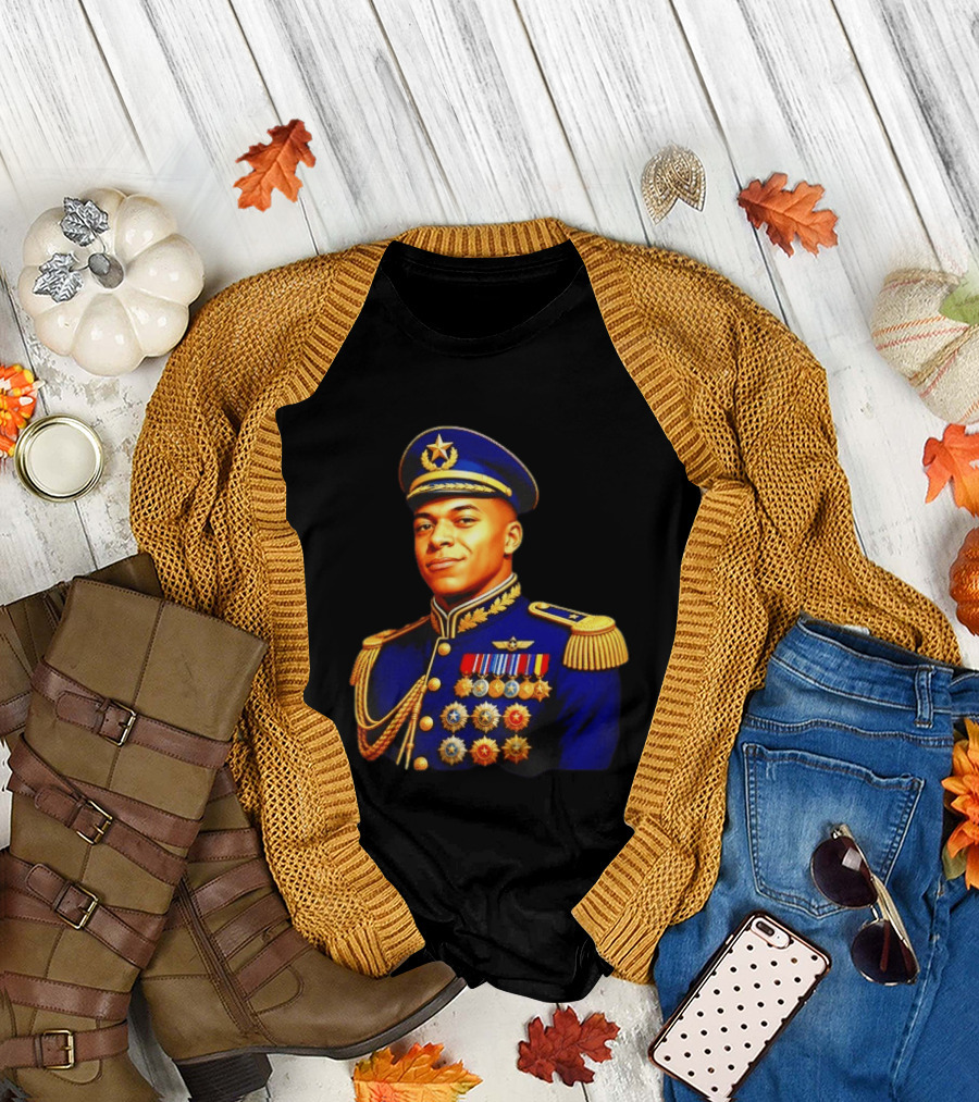 Kylian Mbappe Dictator Paris Saint Germain Military Uniform T-Shirt