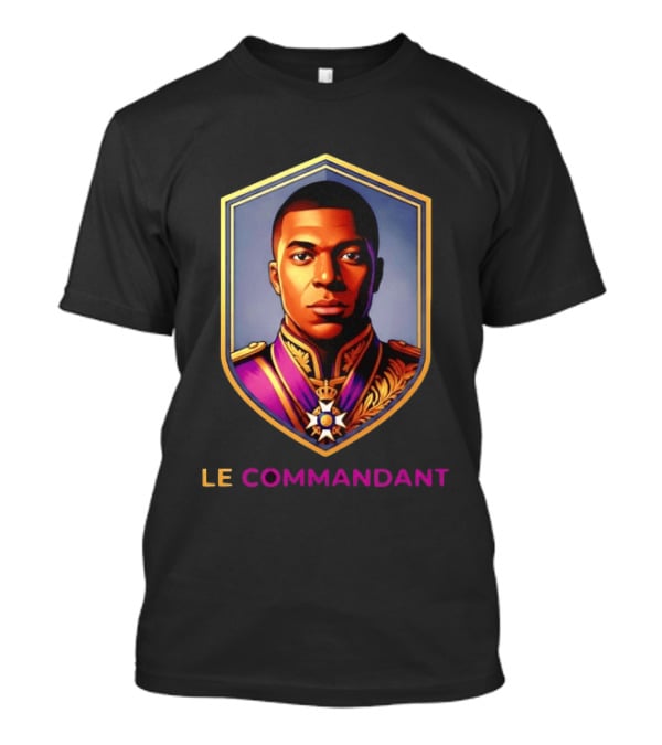 Kylian Mbappe Le Commandant Badge Paris Saint Germain T-Shirt