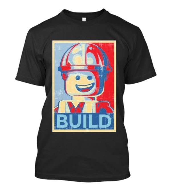 Lego Minifigure Build Distressed T-Shirt
