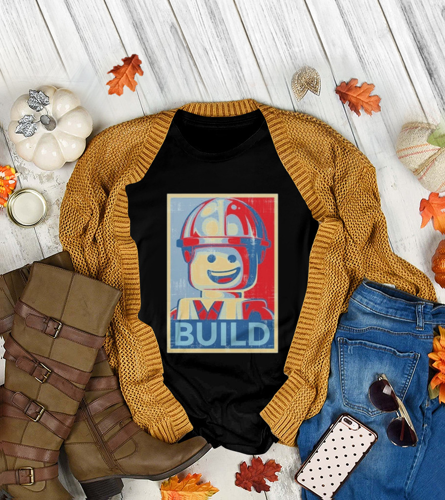 Lego Minifigure Build Distressed T-Shirt