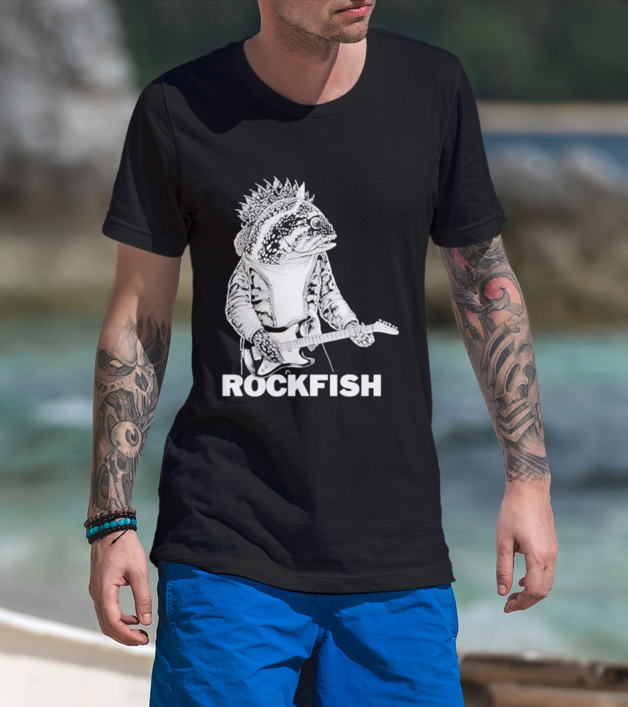 Rockfish Jacket Electric Guitar Performance T-Shirt