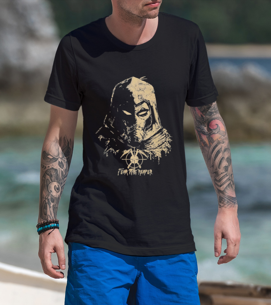 Scarecrow Batman Arkham Series Fear The Reaper Distressed T-Shirt