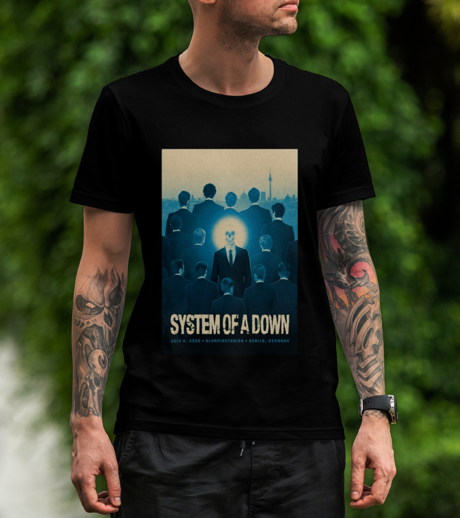 System Of A Down July 8 2026 Olympiastadion Berlin Germany T-Shirt