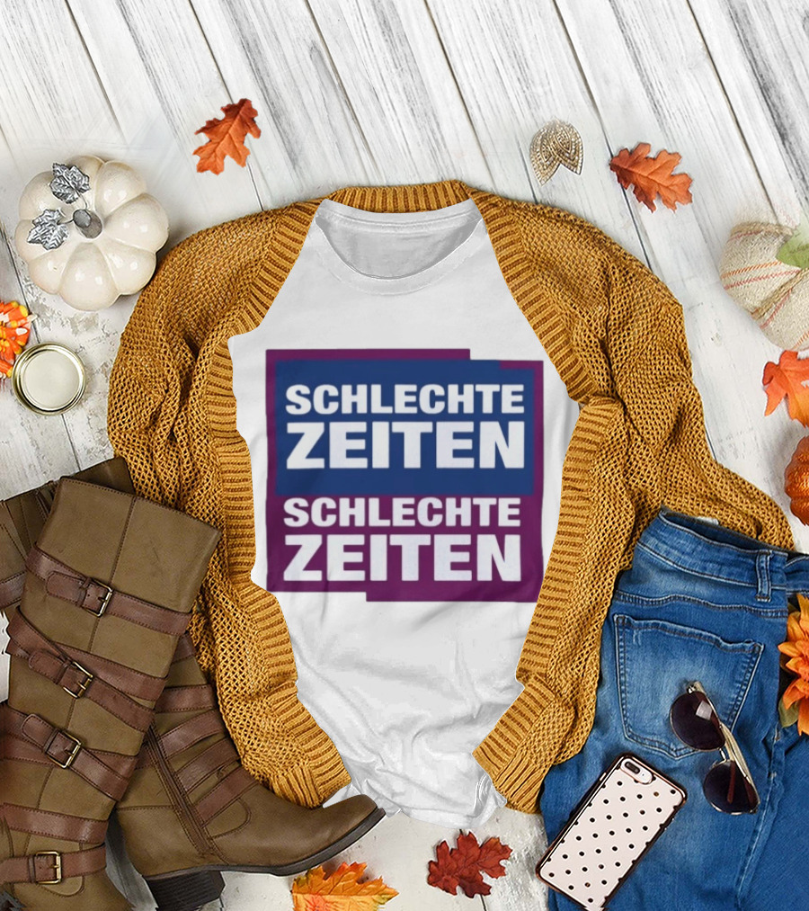 Versager Clothing Schlechte Zeiten Schlechte Zeiten Blue Purple Blocks T-Shirt