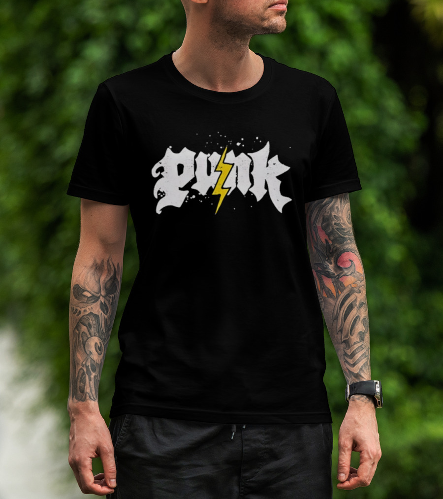 WWE CM Punk Lightning Bolt T-Shirt