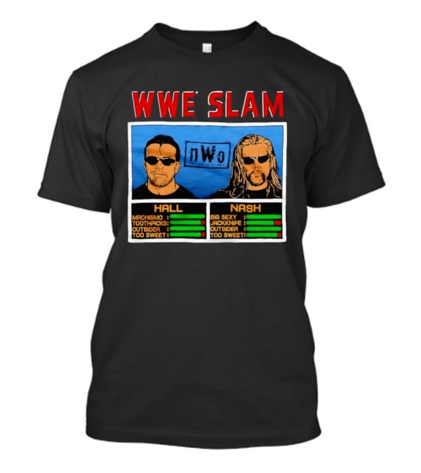 WWE Slam NWo Scott Hall Kevin Nash Outsider Too Sweet Machismo Big Sexy Jackknife T-Shirt
