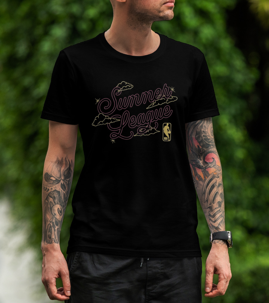 Summer League NBA Basketball Clouds T-Shirt