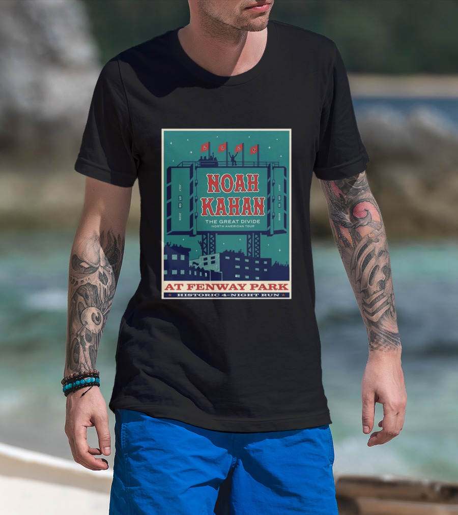 Noah Kahan The Great Divide Tour 2026 Fenway Park July 7 8 10 11 T-Shirt