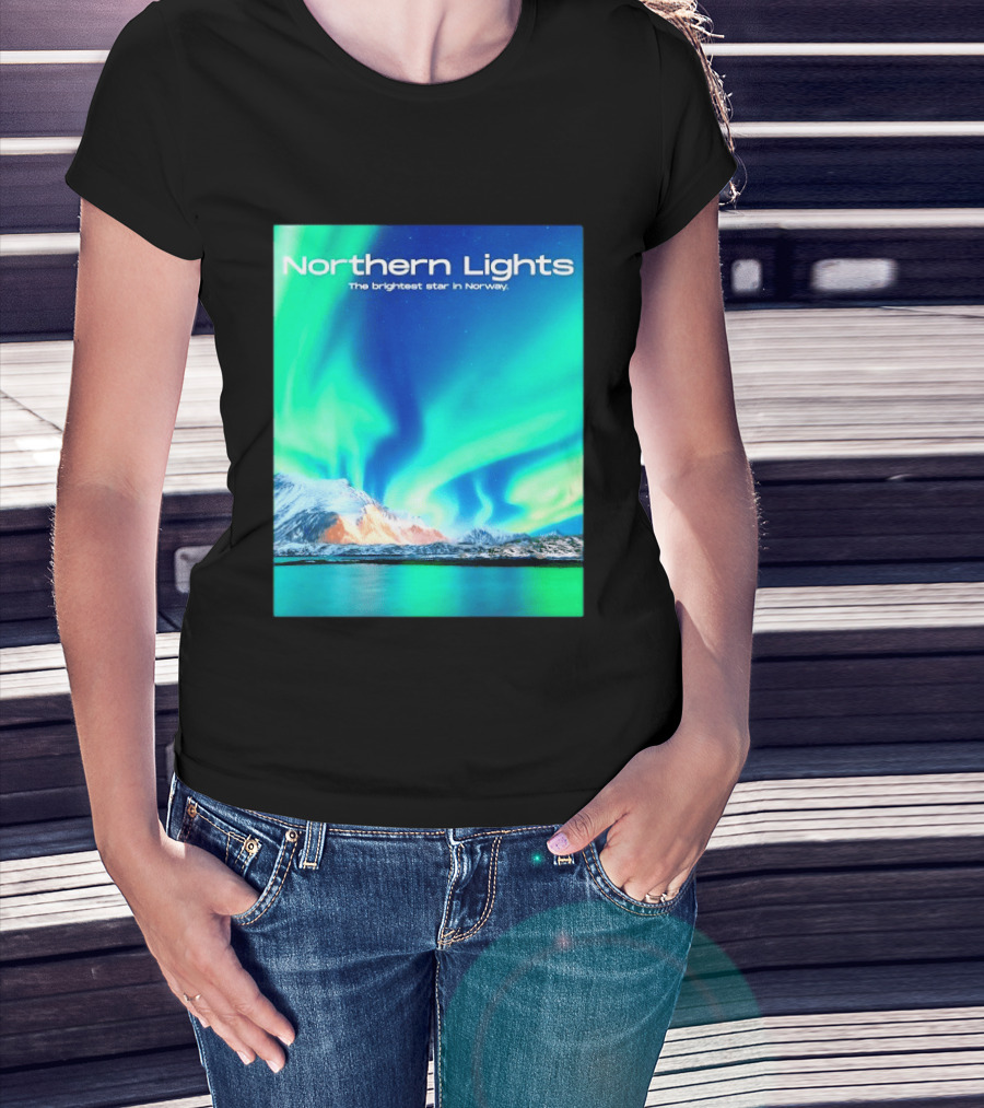 Northern Lights The Brightest Star In Norway T-Shirt