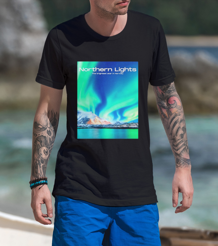 Northern Lights The Brightest Star In Norway T-Shirt