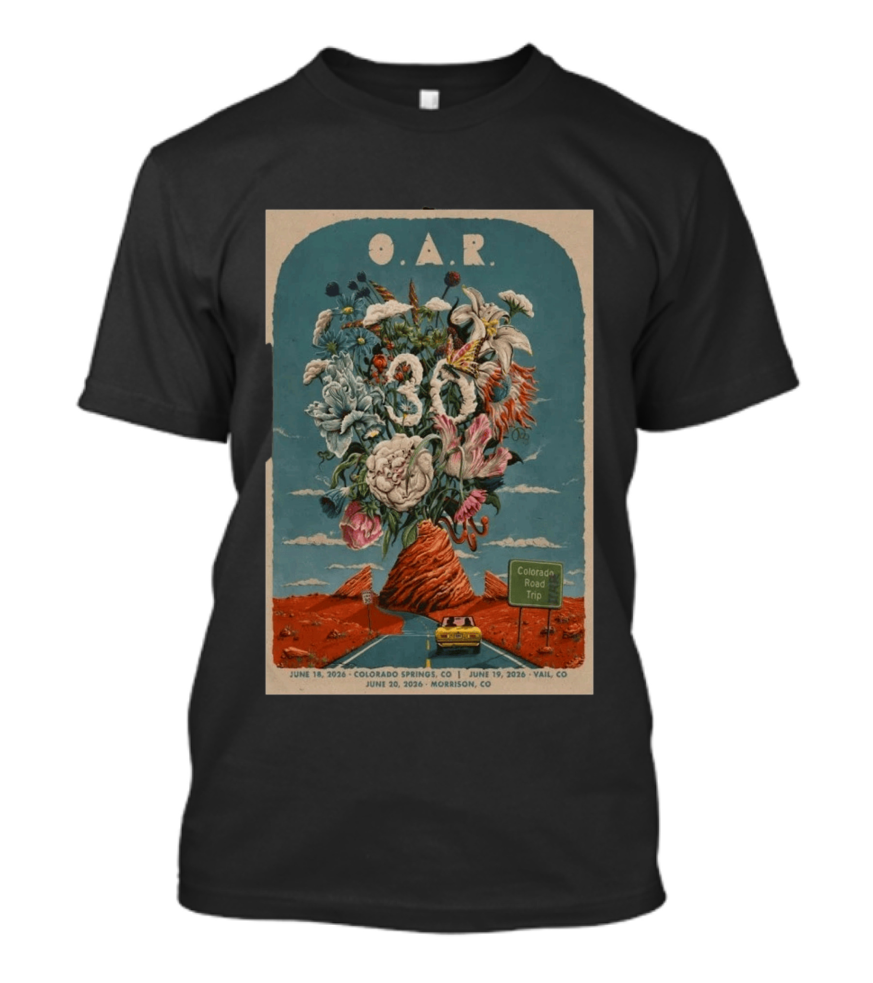O.A.R. Colorado Road Trip Tour Morrison June 20 2026 T-Shirt