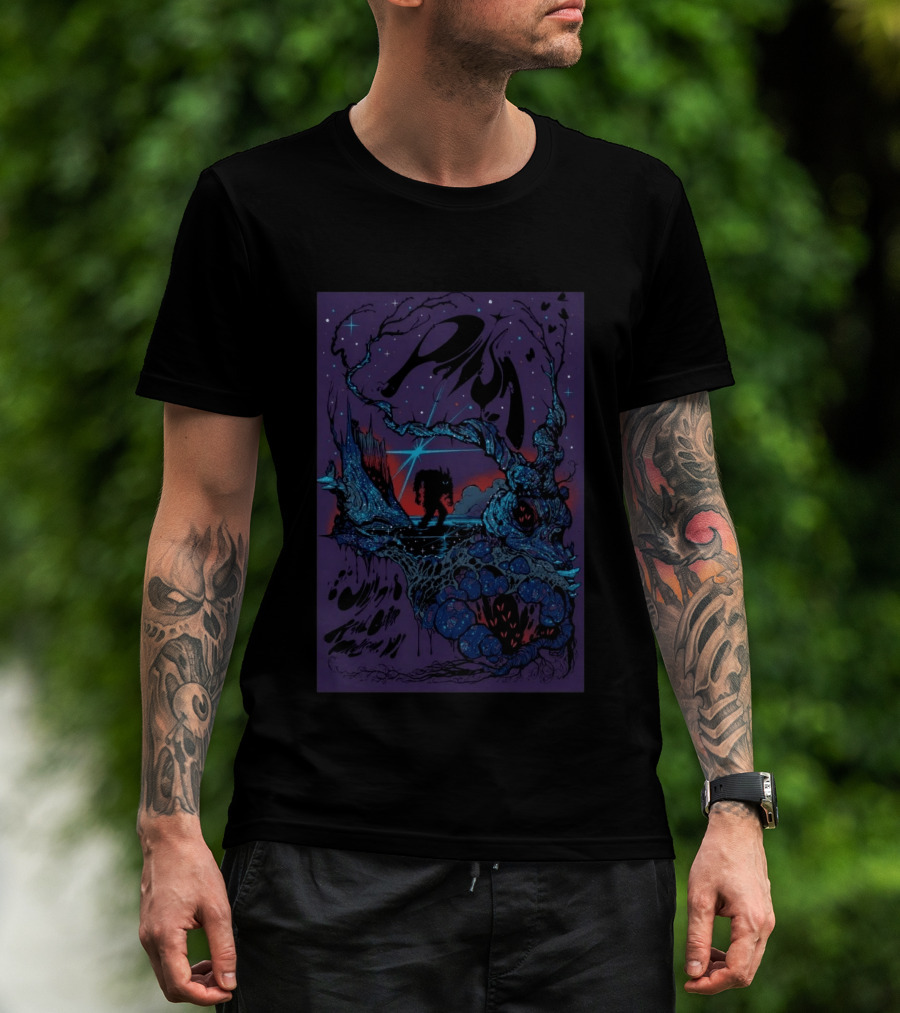 Phish Kohl Center Madison WI July 7 8 2026 Psychedelic Art With Celestial And Abstract Landscape T-Shirt