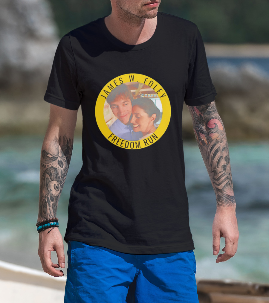 James W Foley Freedom Run Memorial Charity Event T-Shirt
