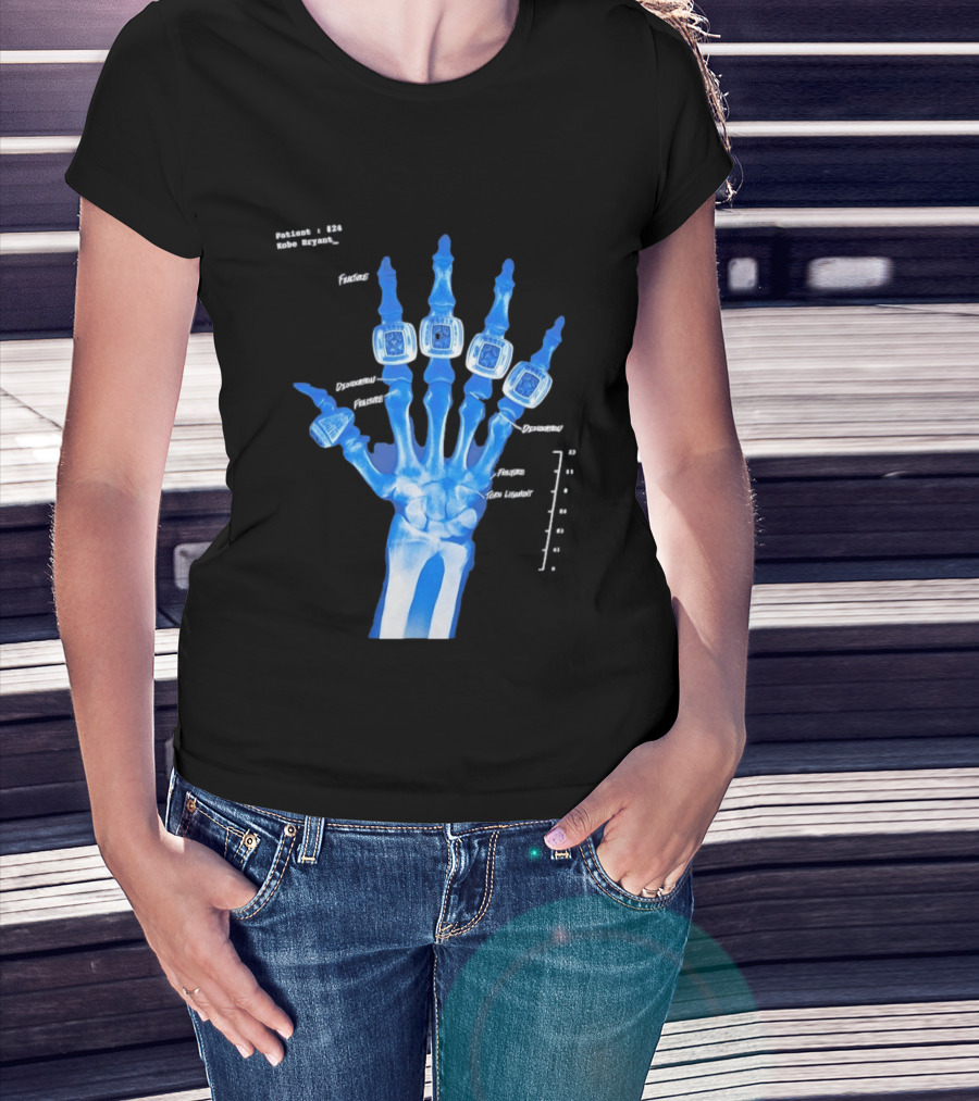 Kobe Bryant Patient No 24 X Ray Rings Lakers T-Shirt