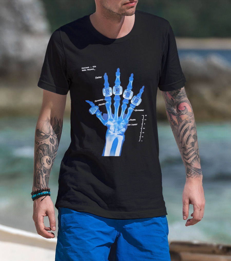 Kobe Bryant Patient No 24 X Ray Rings Lakers T-Shirt
